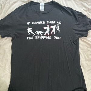 Gildan Black Zombie Graphic Tee